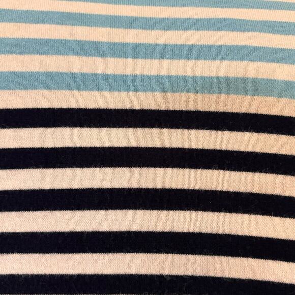 Draper James Sailer stripe Knit Pleated Dress Blue Shortsleeve A-line - Picture 11 of 12